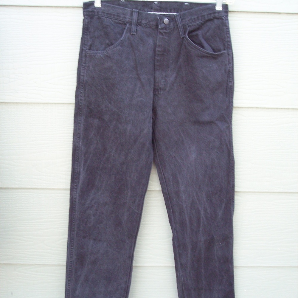 Rustler Womens Jeans Pants Sz 33W 34L Black Denim